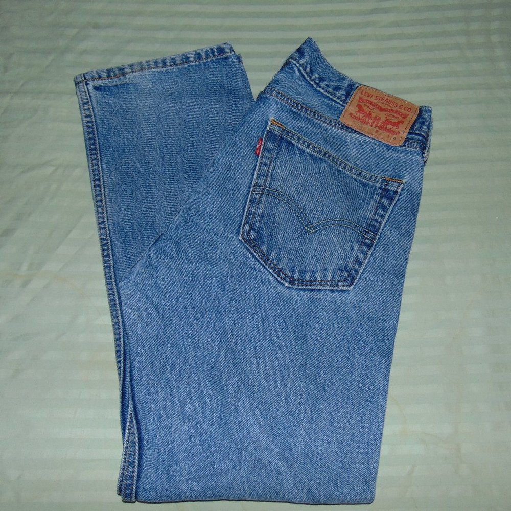 Levi's Strauss Men's 505 Blue Jeans 32/29 straight legs